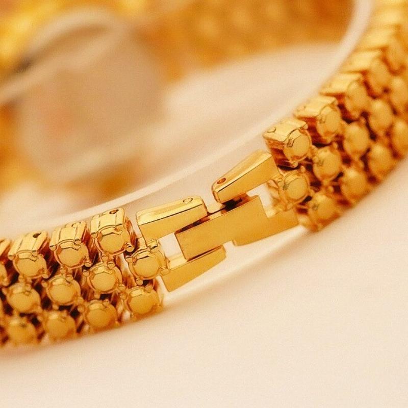 Watch - Glistening Rhinestone Bejeweled Quartz Watch