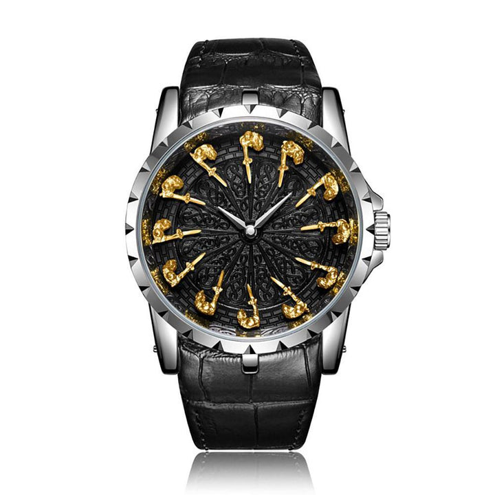 Watch - High-class Quartz Watch With Twelve Knights Guard Time