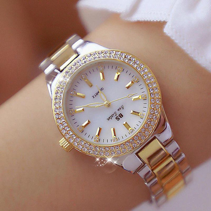 Watch - Luxurious Rhinestone Embellished Quartz Watch