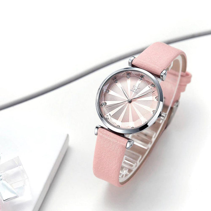 Watch - Luxurious Rhinestone With Chic Band Quartz Watch