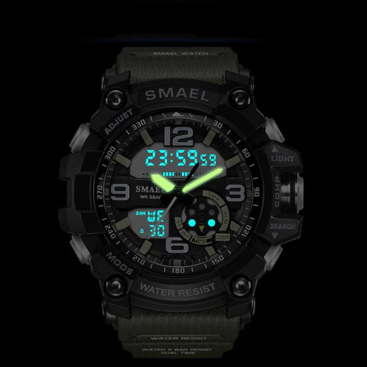 Watch - Water-Resistant Military Sports Digital Quartz Watch