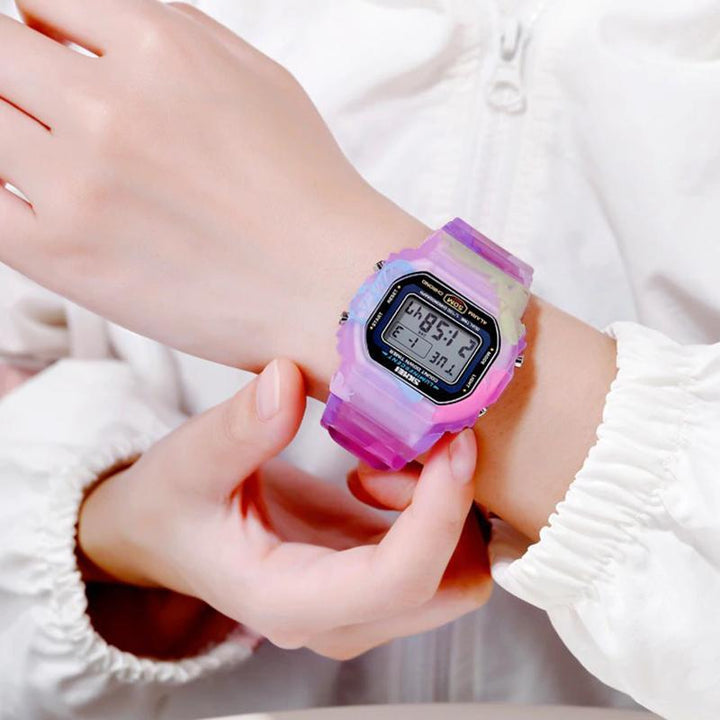 Watches - Colorful Printed Butterfly Strap Digital Watch