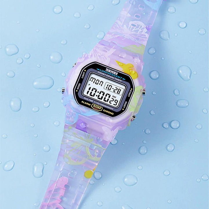 Watches - Colorful Printed Butterfly Strap Digital Watch