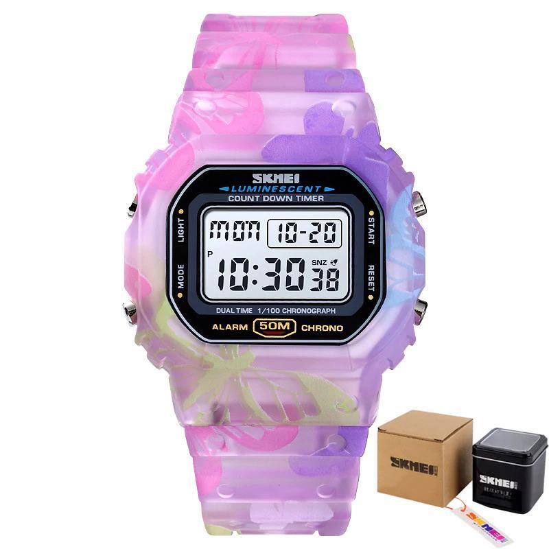 Watches - Colorful Printed Butterfly Strap Digital Watch