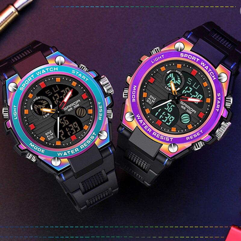 Watches - Cool Sporty Multicolor Electronic Chronograph Digital Watches