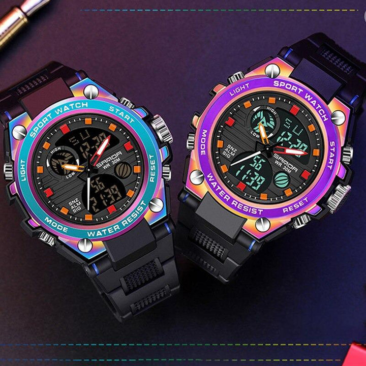Watches - Cool Sporty Multicolor Electronic Chronograph Digital Watches