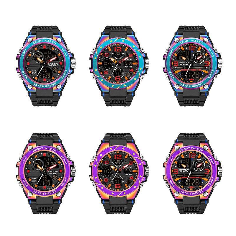 Watches - Cool Sporty Multicolor Electronic Chronograph Digital Watches