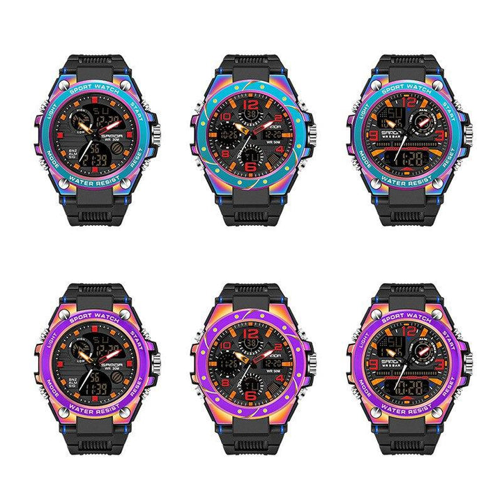 Watches - Cool Sporty Multicolor Electronic Chronograph Digital Watches