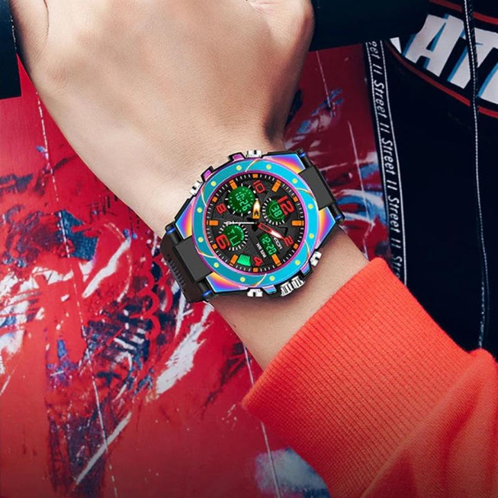 Watches - Cool Sporty Multicolor Electronic Chronograph Digital Watches
