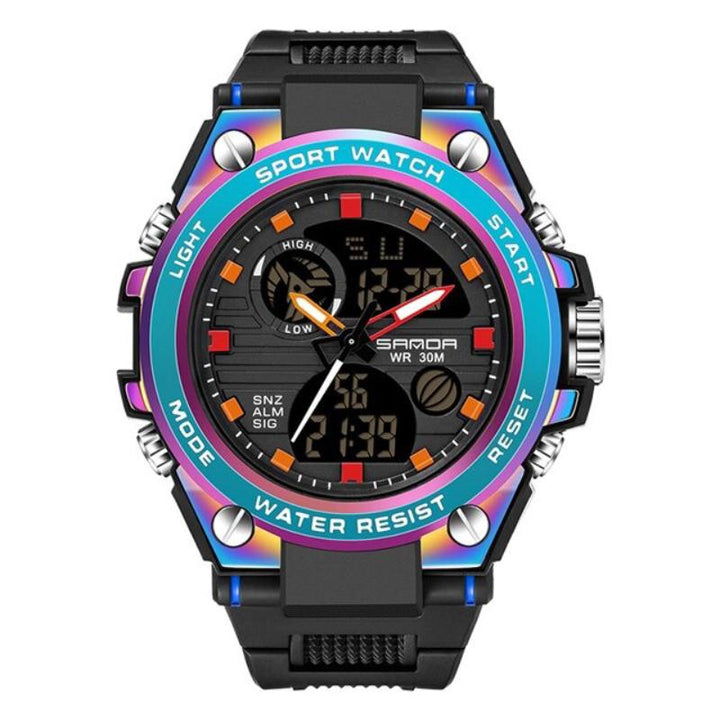 Watches - Cool Sporty Multicolor Electronic Chronograph Digital Watches
