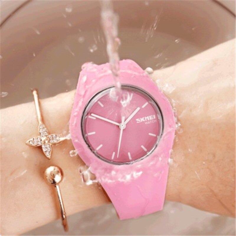 Watches - Minimalist Fashion Candy Colored Silicone Strap Quartz Wristwatches
