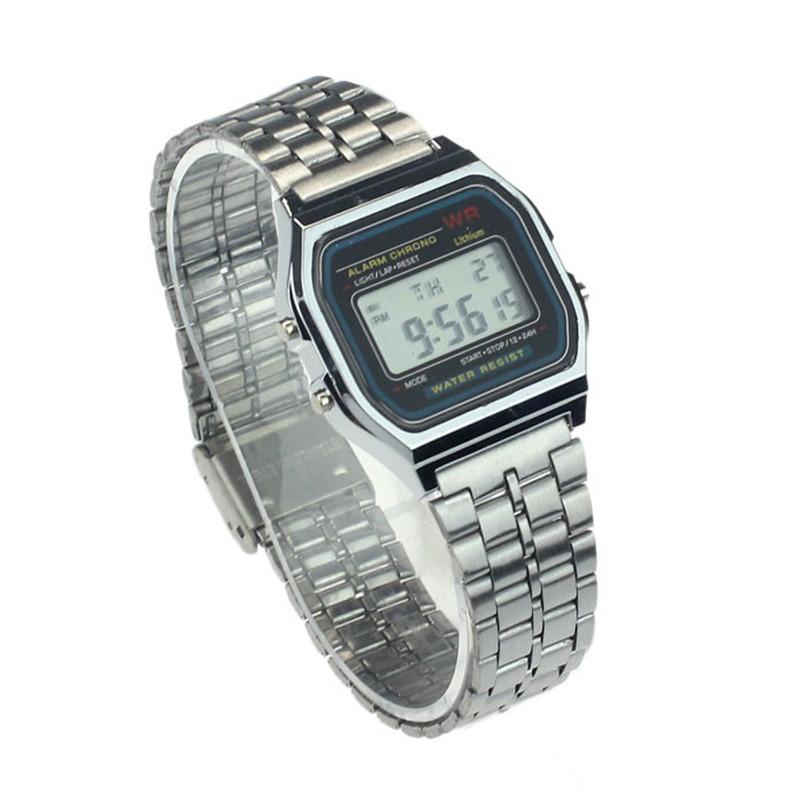 Watches - Stainless Steel Digital LED Wrist Watch