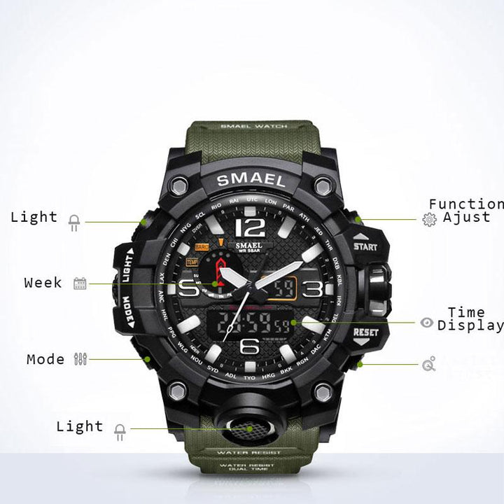 Watches - The Mudmasterâ„¢  5Bar Waterproof LED Wristwatch