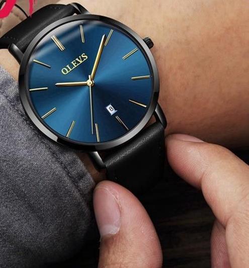 Watches - The Sleek™ Waterproof Genuine Leather Strap Wristwatch