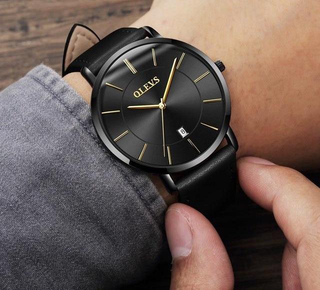 Watches - The Sleek™ Waterproof Genuine Leather Strap Wristwatch