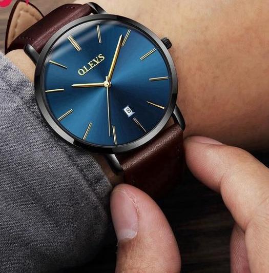 Watches - The Sleek™ Waterproof Genuine Leather Strap Wristwatch