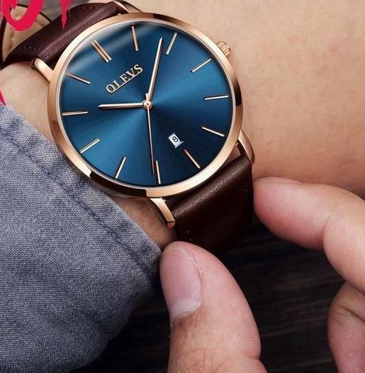 Watches - The Sleek™ Waterproof Genuine Leather Strap Wristwatch