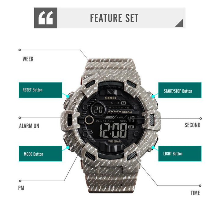 Waterproof Fashion Collection Sport Watch For Men