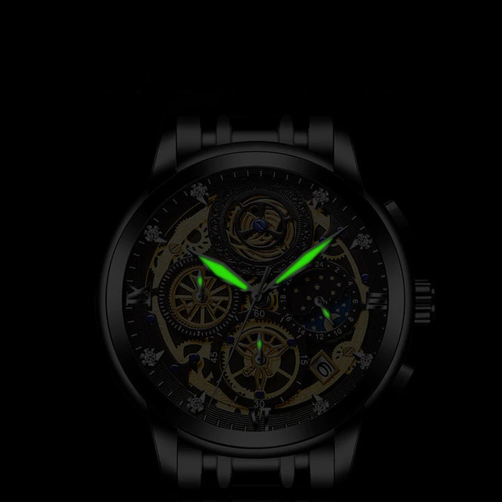 Tough Series Moon Phase Dial Sports Chronograph Watches