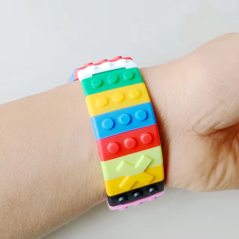 Fun and Bright Building Blocks Digital Fashion Watch