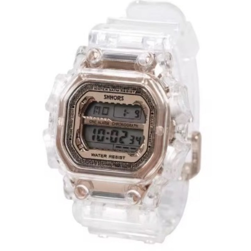 Casual Transparent Digital Sports Watch