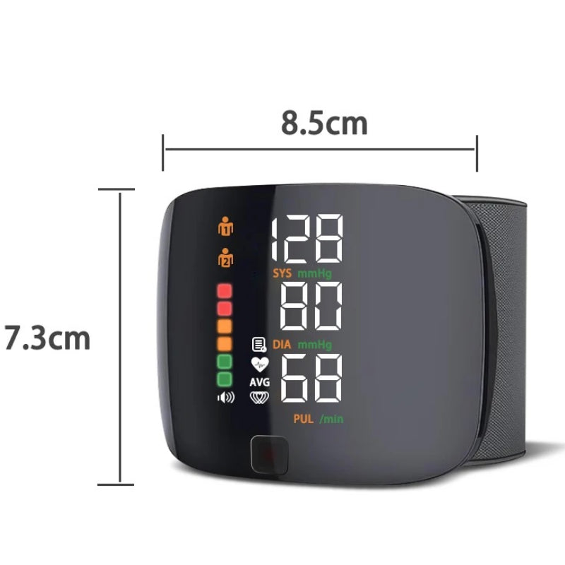 Touch Screen Digital Wrist Blood Pressure Monitor with Voice Function