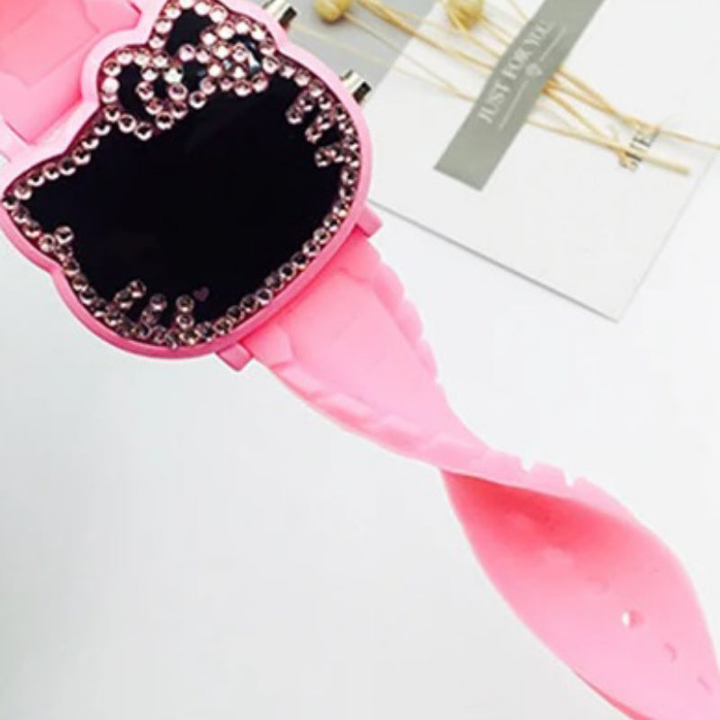 Women's Purrfect Cat Shape Digital Electronic Watches