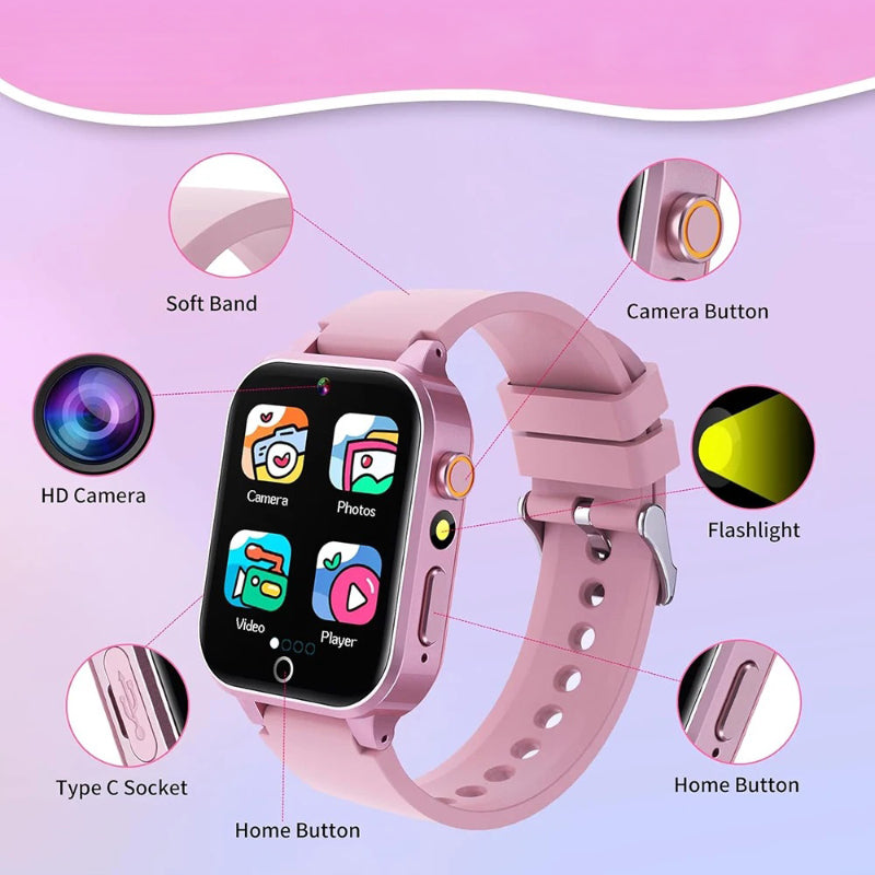 High Resolution Touch Screen Multi-functional Kid's Smart Watch