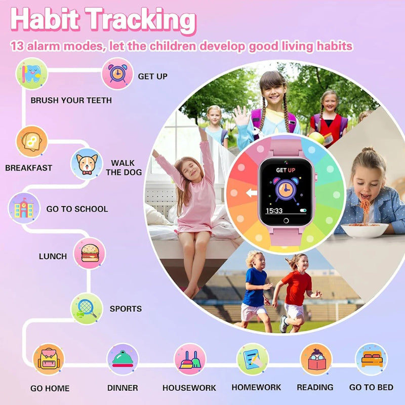 High Resolution Touch Screen Multi-functional Kid's Smart Watch