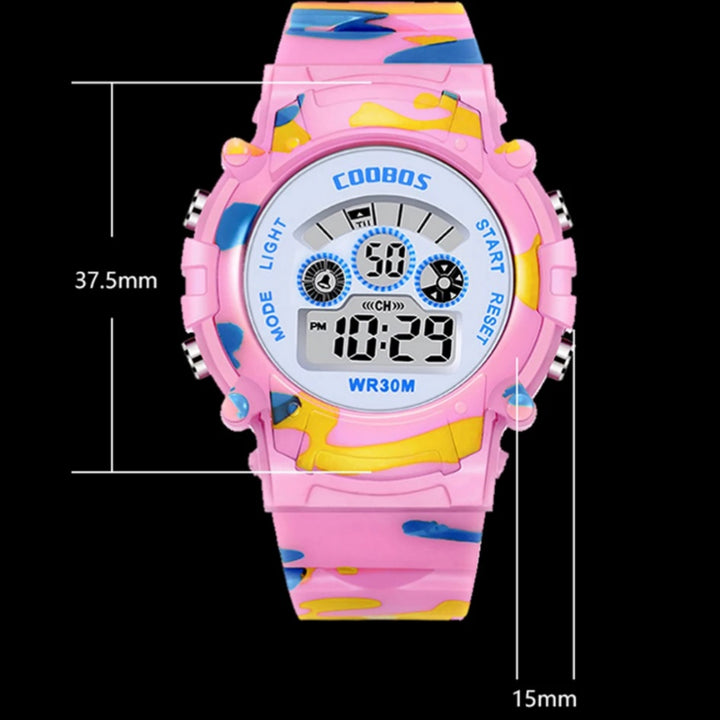 Luminous Children's Camouflage Digital Outdoor Sports Watch
