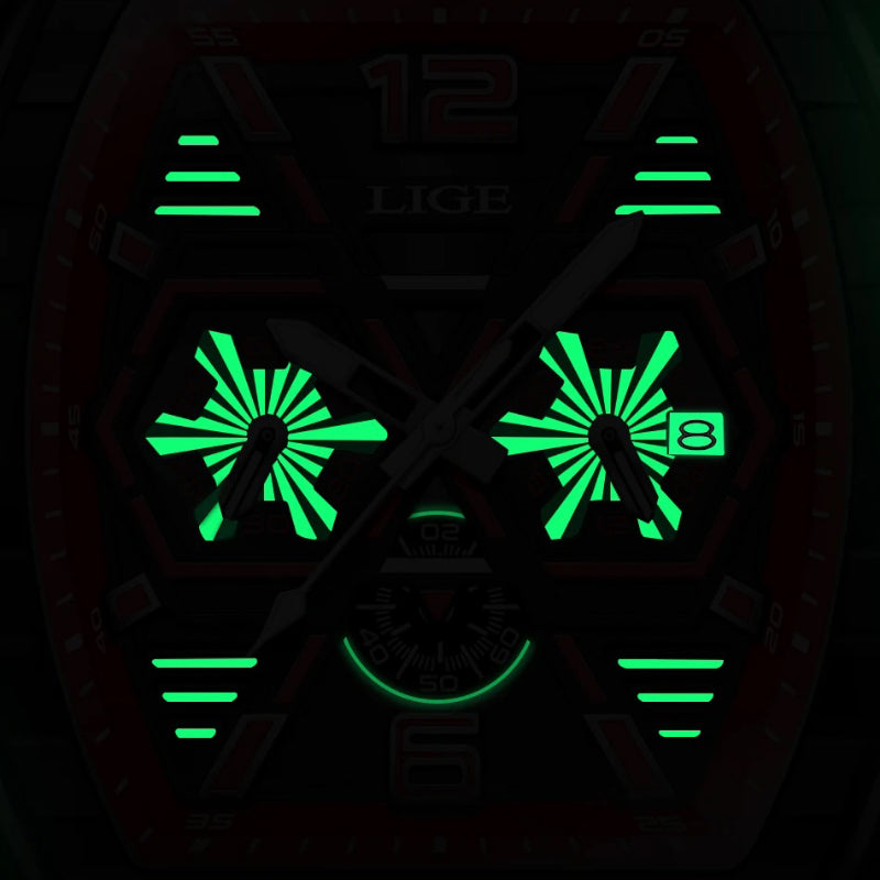 Effortlessly Cool Luminous Silicone Strap Men's Quartz Watch