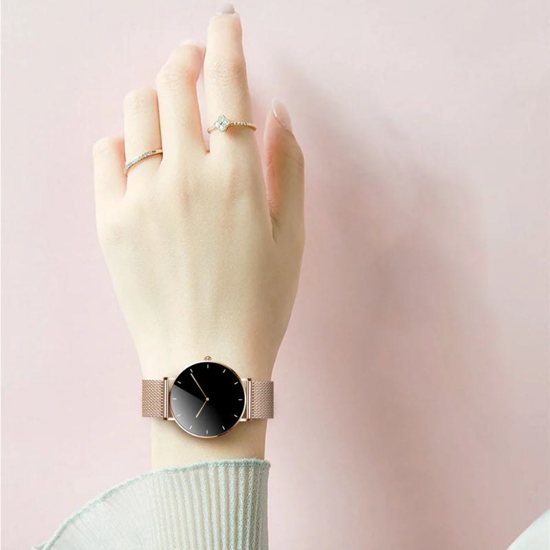 Minimalist Ultra-thin Mesh Band Smart Watch for Women