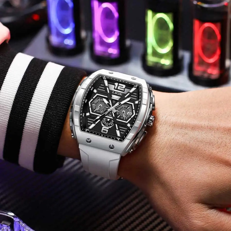 Effortlessly Cool Luminous Silicone Strap Men's Quartz Watch