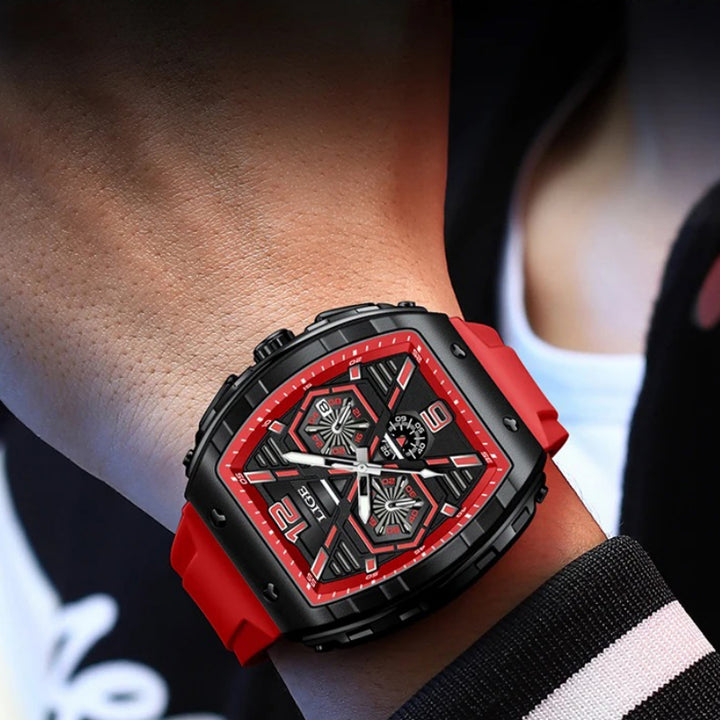 Effortlessly Cool Luminous Silicone Strap Men's Quartz Watch