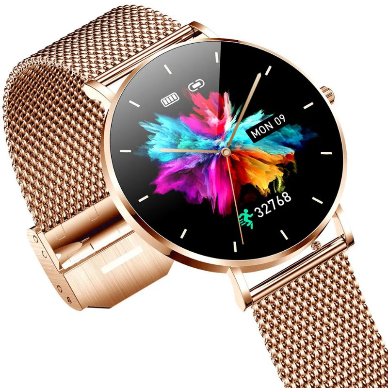 Minimalist Ultra-thin Mesh Band Smart Watch for Women