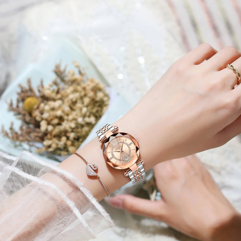 Elegant and Delicate Women's Brilliant Dial Fashion Quartz Watch