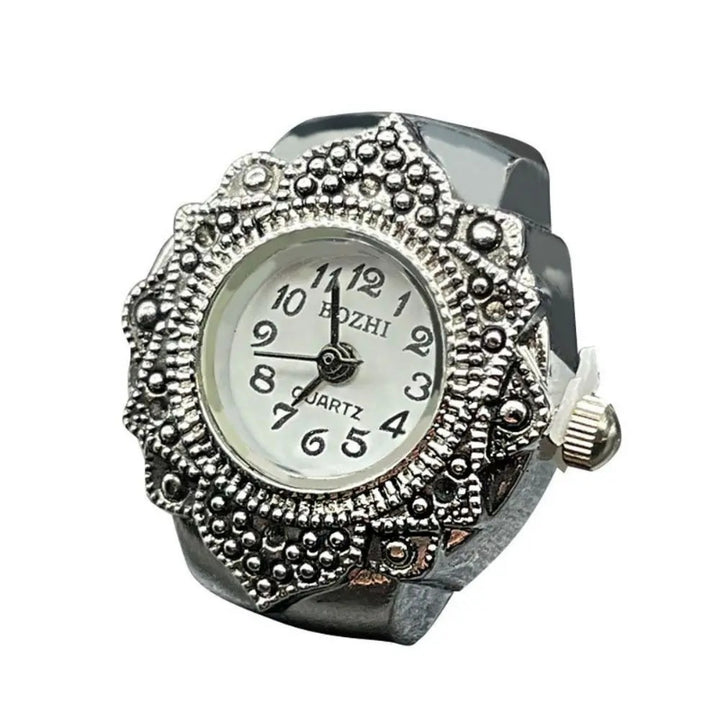 Mandala Flower Finger Ring Watch