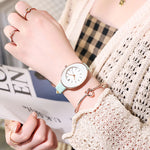Oval-Shaped Dial Minimalist Quartz Watch for Women