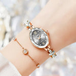 Women's Luxury Rhinestone Inlaid Bracelet Quartz Watch