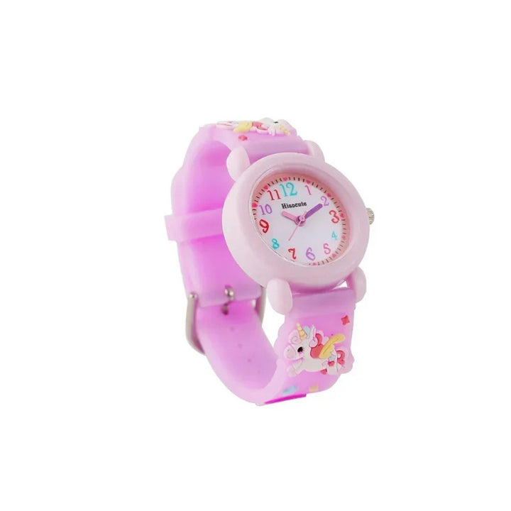 Unicorn Pattern Silicone Strap Kid's Cartoon Watch