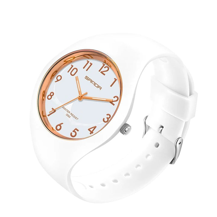 Chic and Vibrant Candy-Color Minimalist Quartz Watch
