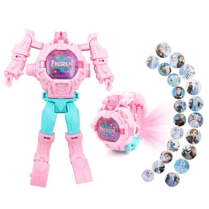 Transformer-Inspired Robot Design Digital Watches for Kids