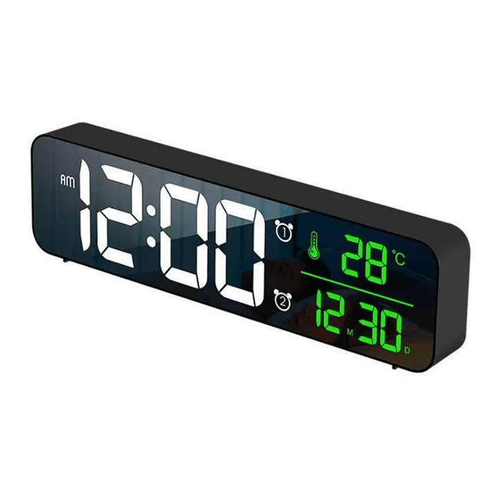 Mirror LED Digital Alarm Clock for Living Room Decoration
