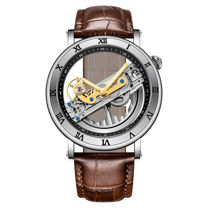 Astonishing Transparent Roman Numeral Skeleton Dial Automatic Mechanical Watch