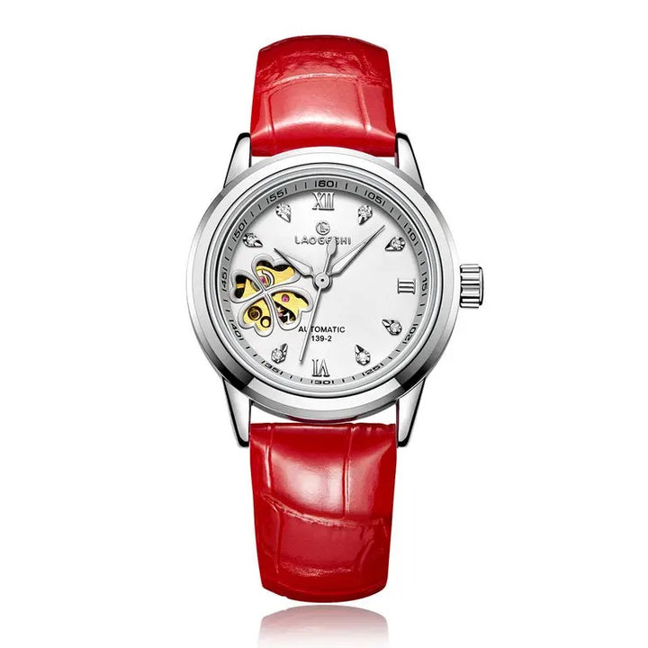 Women's Four-leaf Clover Decorated Automatic Mechanical Wristwatches