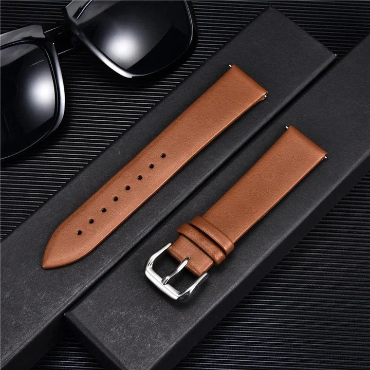 Ultra-thin Genuine Leather Replacement Watchband Upgrade