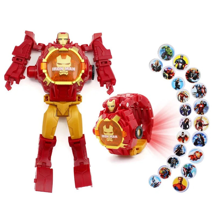 Transformer-Inspired Robot Design Digital Watches for Kids