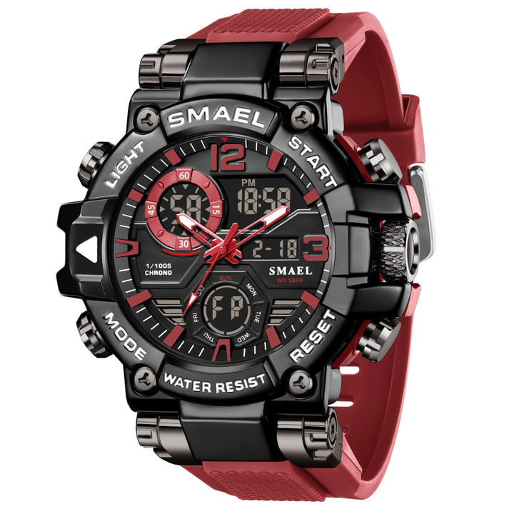 Military-Style Shockproof Men's Sport Watch with Large Dial