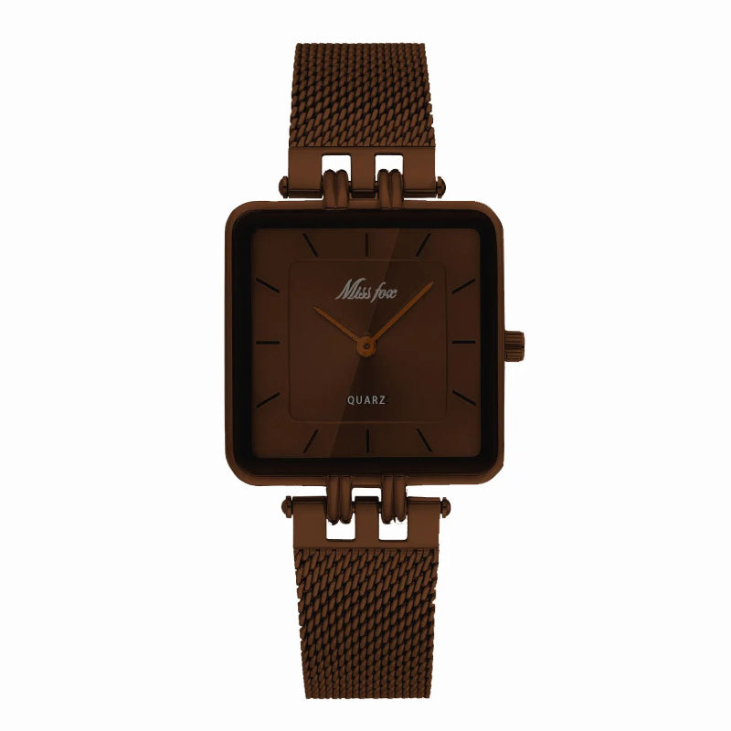 Ultra-thin Large Dial Mesh Strap Quartz Watch for Couples