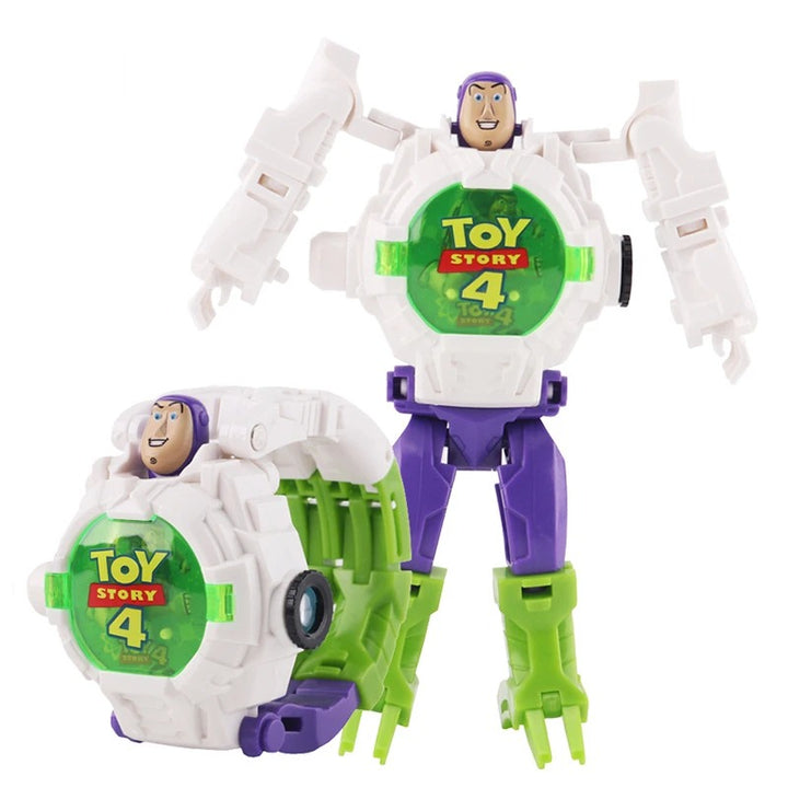 Transformer-Inspired Robot Design Digital Watches for Kids